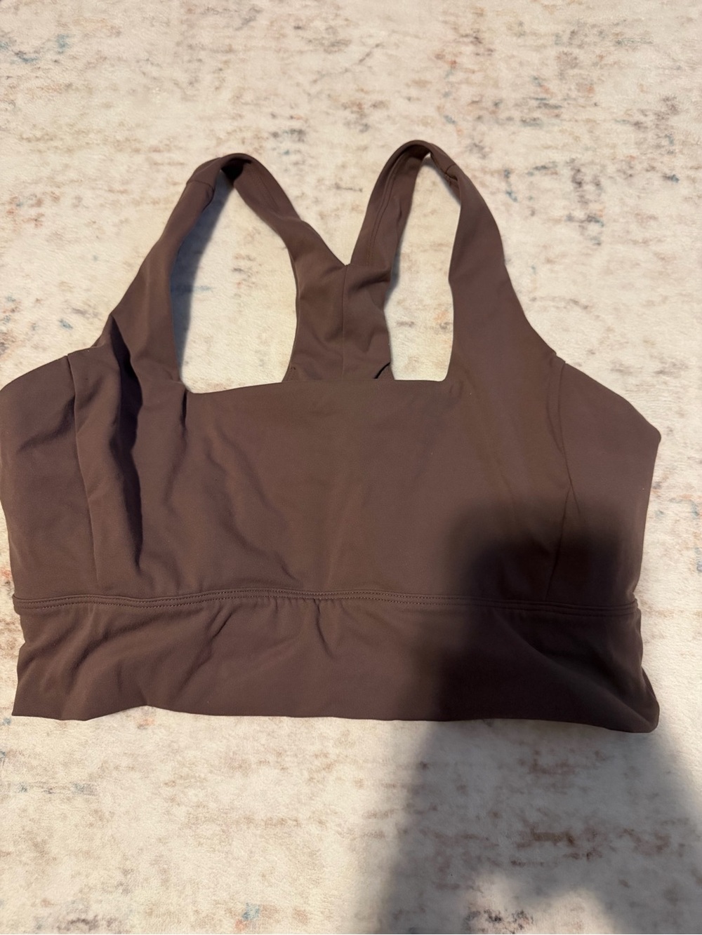 Zella Chocolate Brown Racerback Sports Bralette